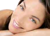 The direction of the skin around the eyes