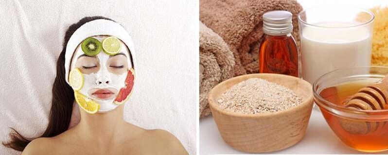 mask with oats and honey for rejuvenation